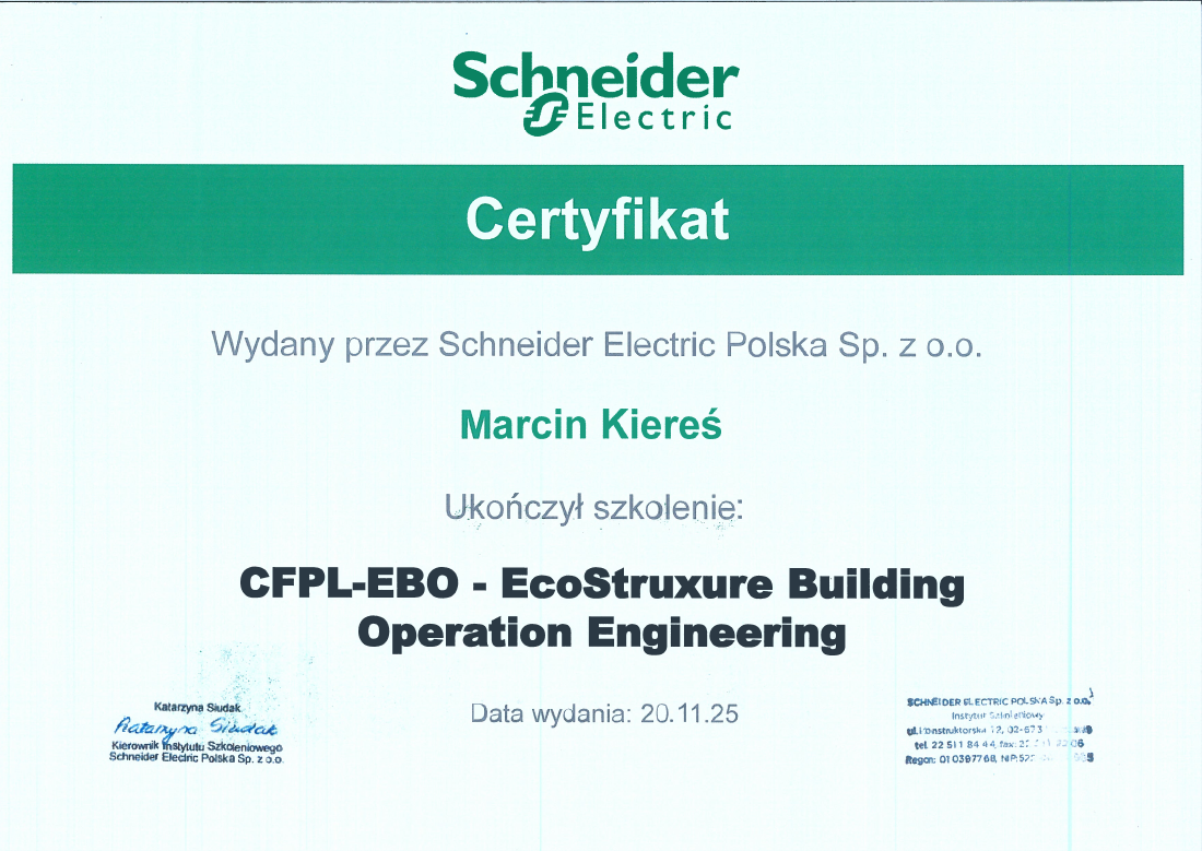 Podgląd dokumentu: Schneider Electric — BMS